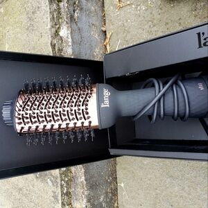 L'ANGE HAIR Le Volume 2 in 1 Titanium Blow Dryer Brush Oval Barrel 75 mm